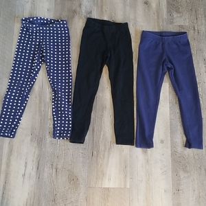 Lot of 3 pairs Cat and Jack Leggings size XS 4-5